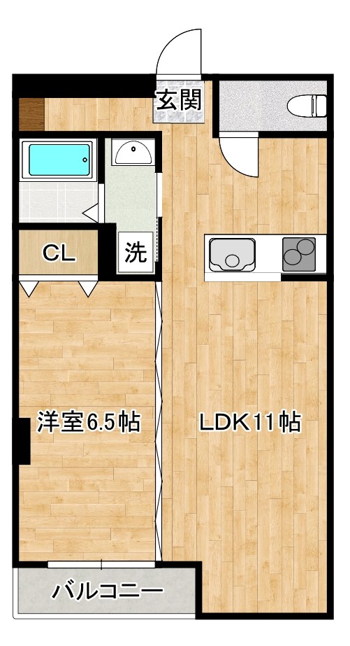 三萩野ビル   302号室 間取り