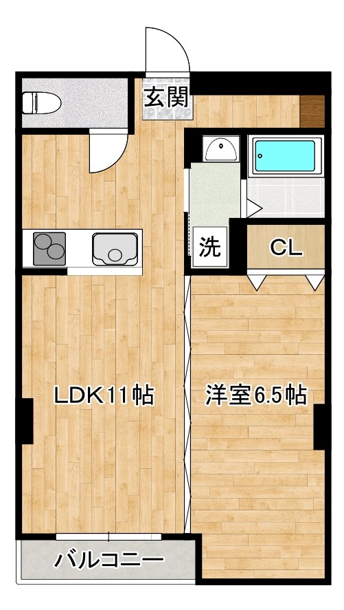 三萩野ビル   303号室 間取り
