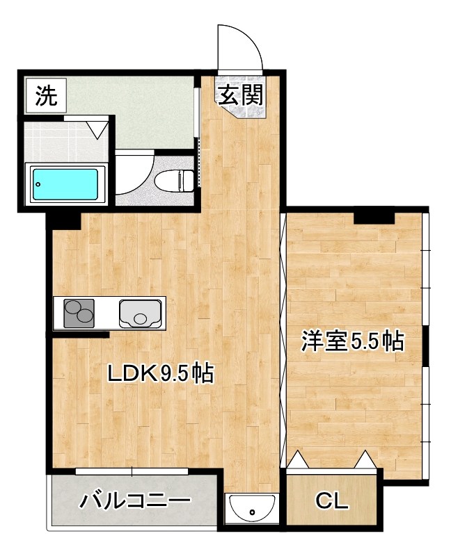 三萩野ビル   309号室 間取り