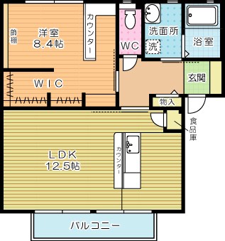 シュロス赤坂 202号室 間取り
