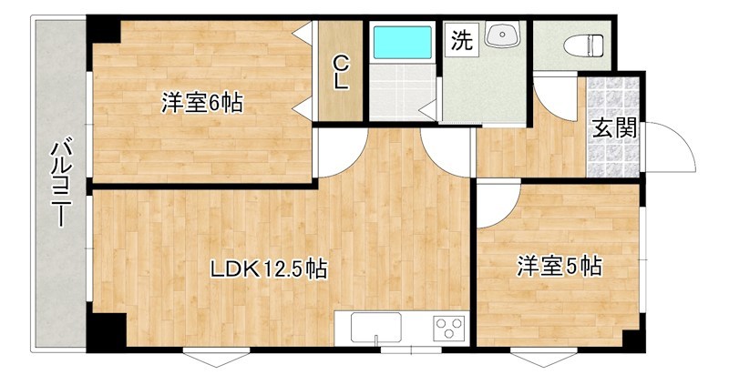 第４共立ビル   403号室 間取り