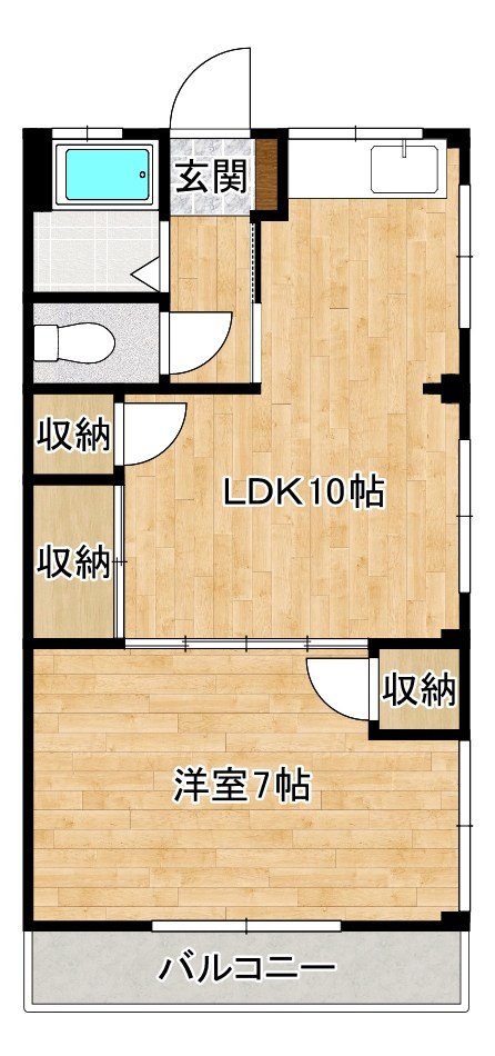 コーポ冨美 201号室 間取り