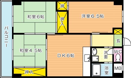 プレアール大田町 601号室 間取り