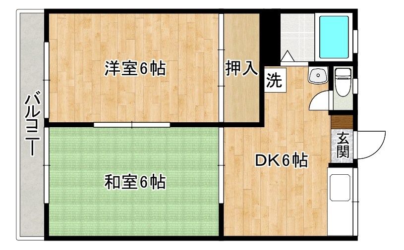 コーポさや 205号室 間取り