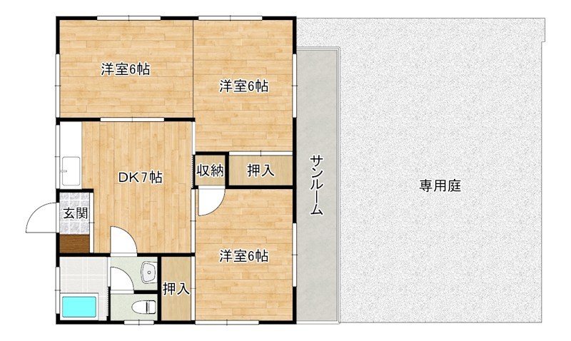 水島戸建 間取り