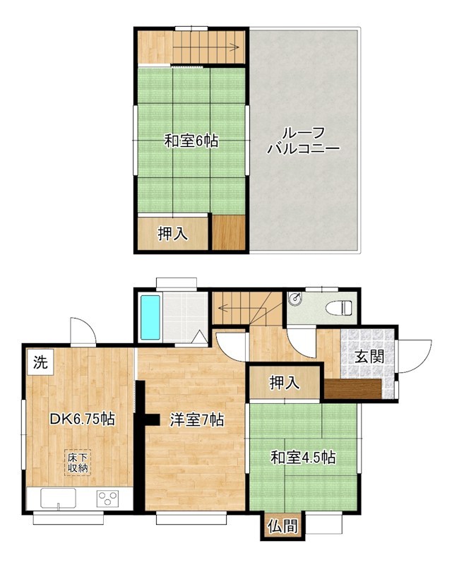 田原新町貸家 間取り