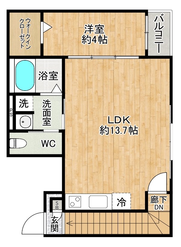 Lila城野（リラ城野） 203号室 間取り