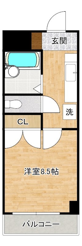 ウインズ浅香Ⅰ    1104号室 間取り