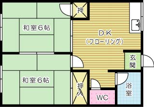 日明ビル 103号室 間取り