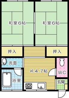 日明ビル 103号室 間取り