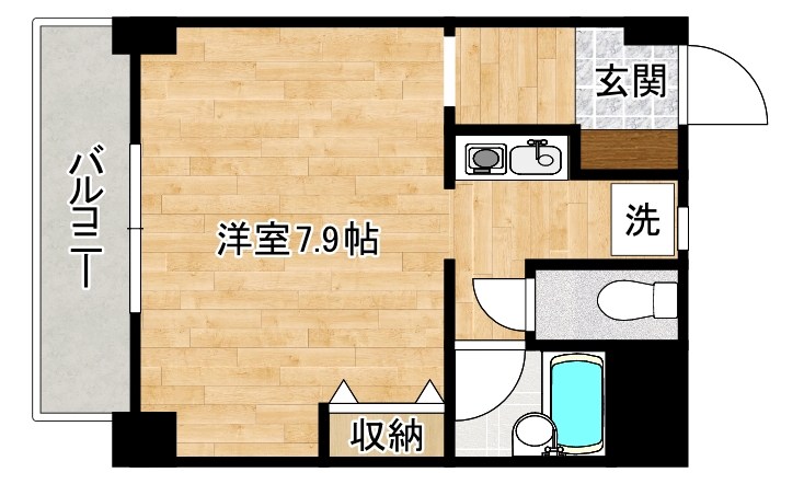 サンモリッツ小倉弐番館  501号室 間取り