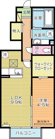 プレステージ城野駅南 103号室 間取り
