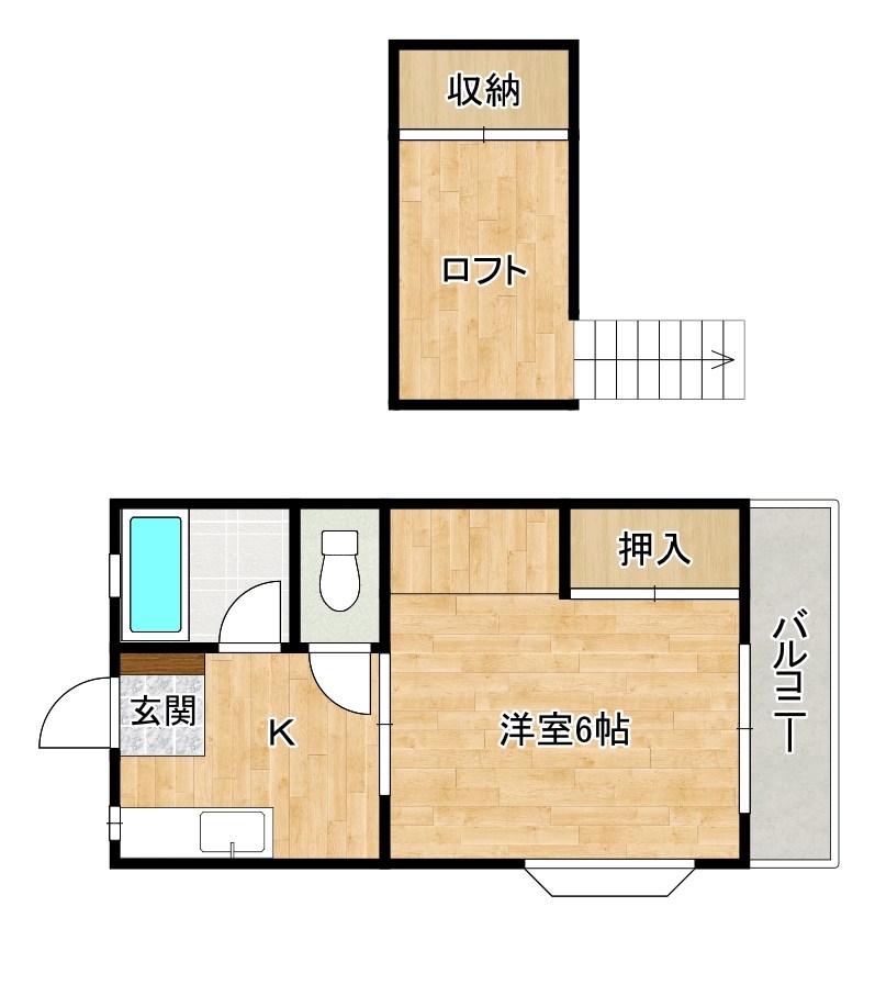 コーポ梓 103号室 間取り