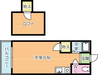 ウイング若園Ｂ 205号室 間取り