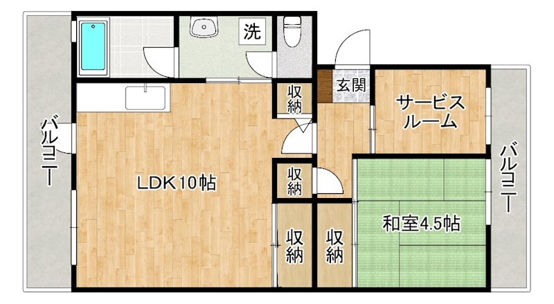 オアシス中曽根    507号室 間取り