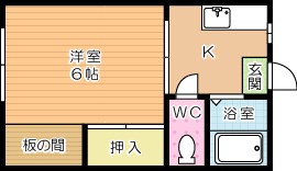 パナハイツカトレア 103号室 間取り