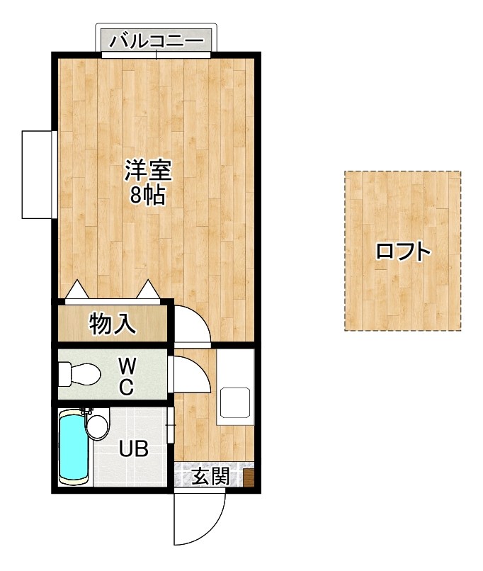 ロフティ葉山    201号室 間取り