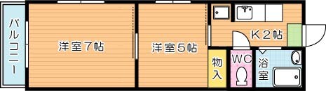 平丘台マンション 308号室 間取り