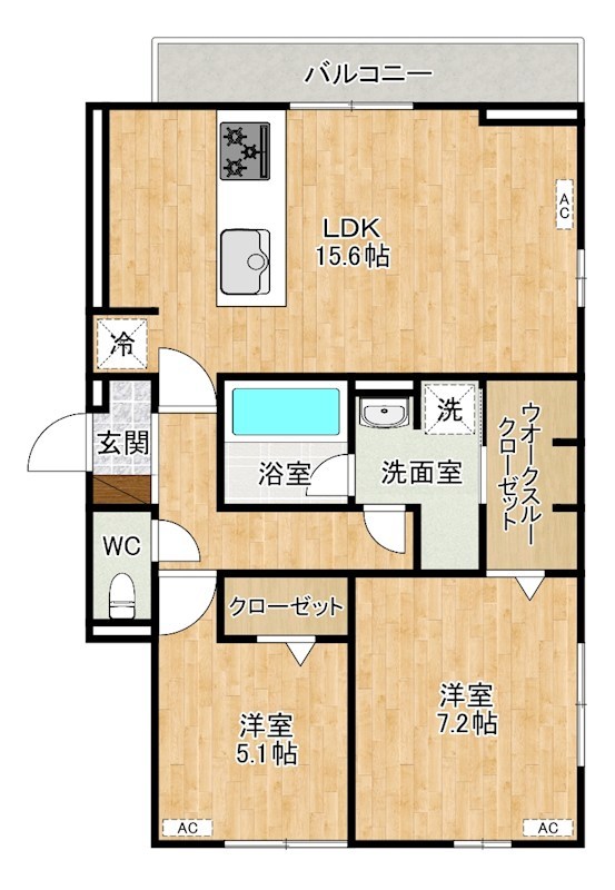イゾラ  301号室 間取り