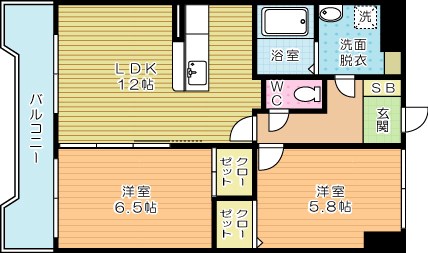 ERIOS COURT（エリオスコート） 702号室 間取り