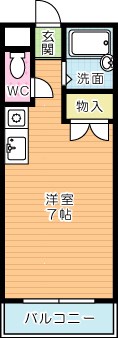 オーク黒住　Ｂ棟 302号室 間取り