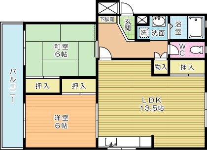 ラクシャリー春ケ丘  201号室 間取り