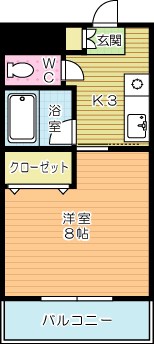Bergamotto足立（ベルガモット足立） 202号室 間取り