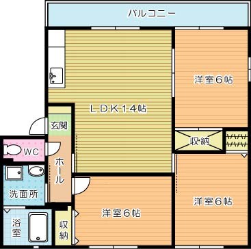クッキースクエア　A棟  101号室 間取り