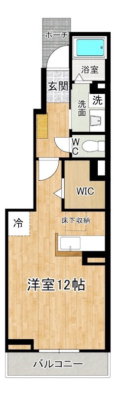 フレッシュリーＢ棟 102号室 間取り