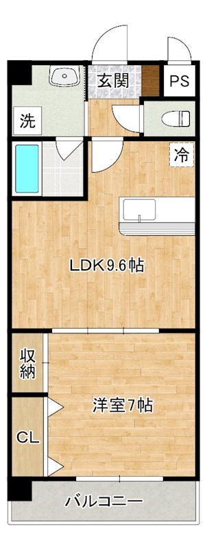 サンライズＫ 202号室 間取り