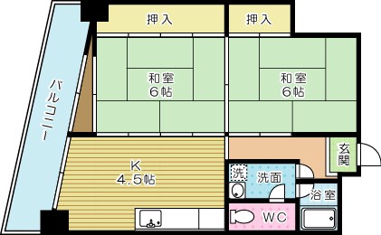 サンショウビル 701号室 間取り