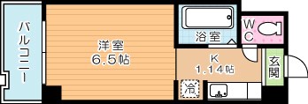 ビブレ西小倉Ｂ館(分譲賃貸) 402号室 間取り