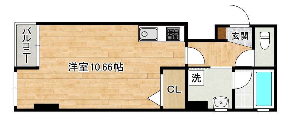 プラスビル 403号室 間取り