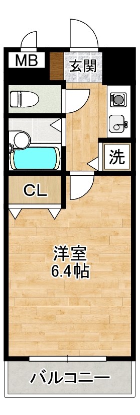 ライオンズマンション小倉駅南第２(分譲) 1004号室 間取り