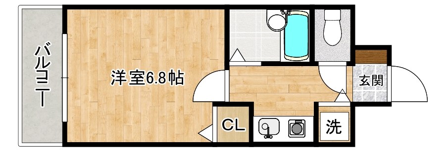 ライオンズマンション小倉駅南第３(分譲賃貸) 202号室 間取り
