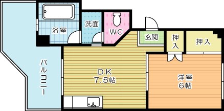 片野芙陽ビル 202号室 間取り