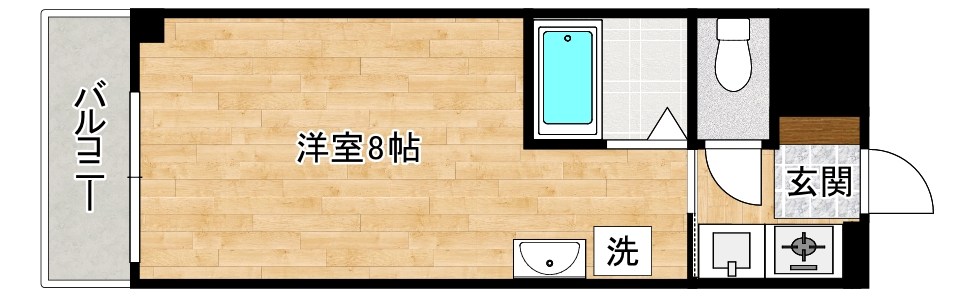 レディローザ  803号室 間取り