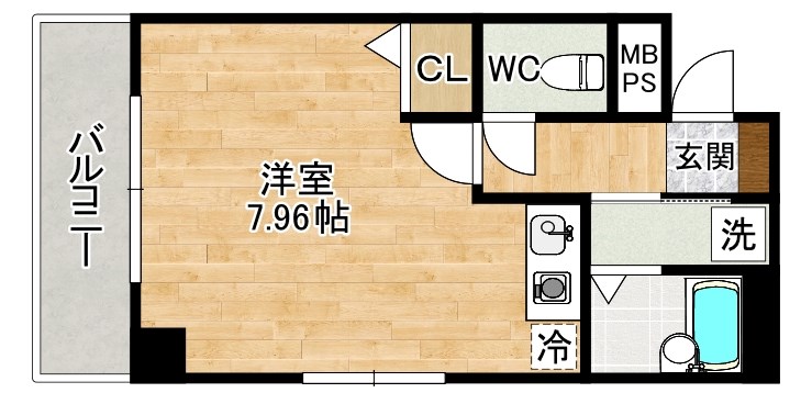 アグリード下曽根Ⅱ 405号室 間取り