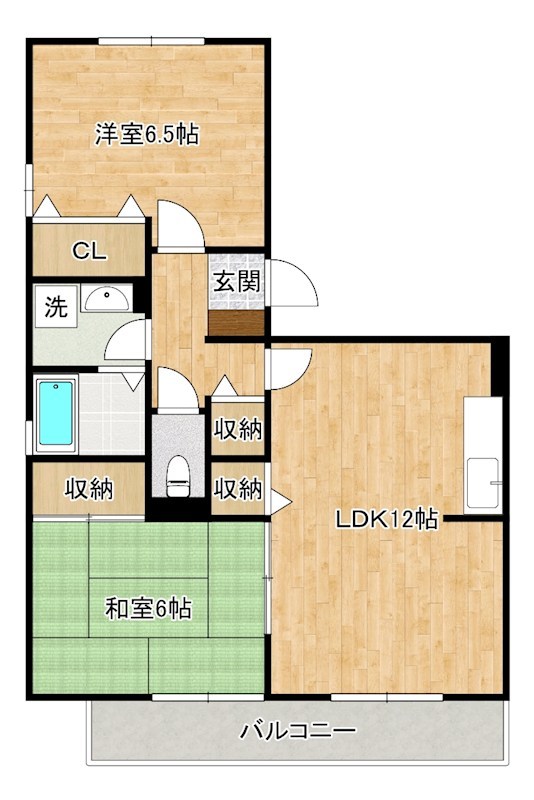 リベルテSⅡ   203号室 間取り