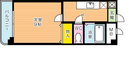 グッタープラッツ緑ヶ丘２番館 210号室 間取り