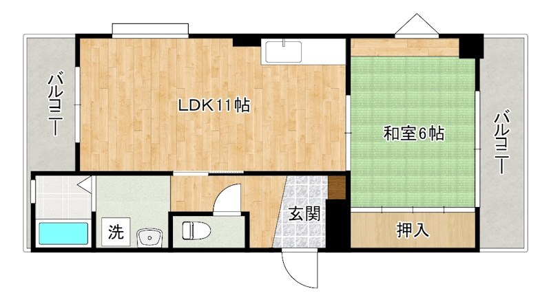 下貫ビル 402号室 間取り