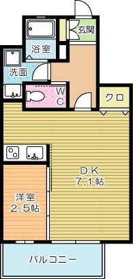 VERDE幸町(ヴェルデ幸町) 605号室 間取り