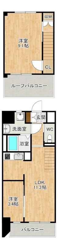 THE APARTMENT開（ジ アパートメントカイ） 903号室 間取り