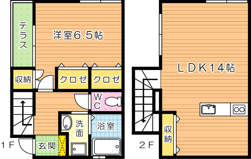 CASA MASA(カーサ マーサ)  D号室 間取り