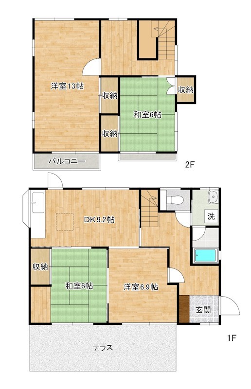 新高田1丁目貸家 間取り