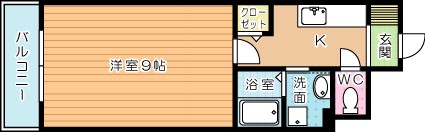 HILLS鍛冶町(ヒルズ鍛冶町) 1201号室 間取り
