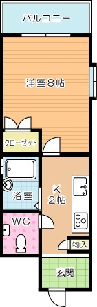 ロイヤルアベニュー 703号室 間取り