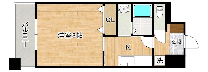 ｈａｍｉｅｌ下曽根（ハミエル下曽根） 802号室 間取り