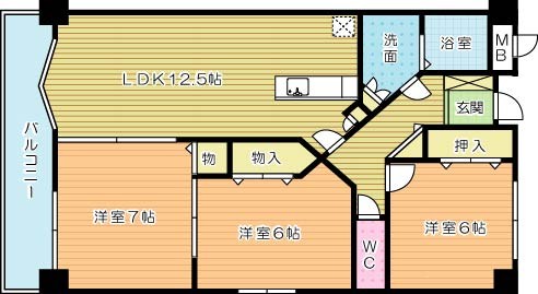 レイブリック若園 306号室 間取り
