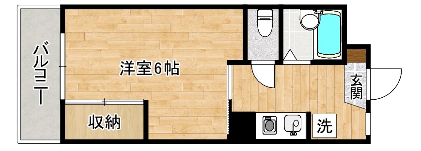 シャトーモリⅠ  403号室 間取り